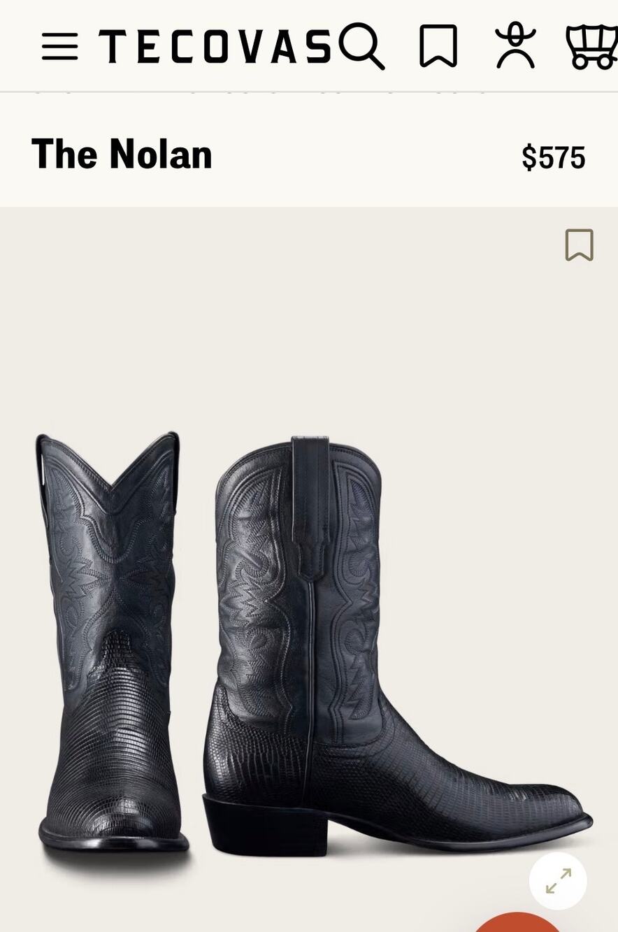 NWT Nolan Tecovas cowboy boots midnight sz 10.5 D men’s